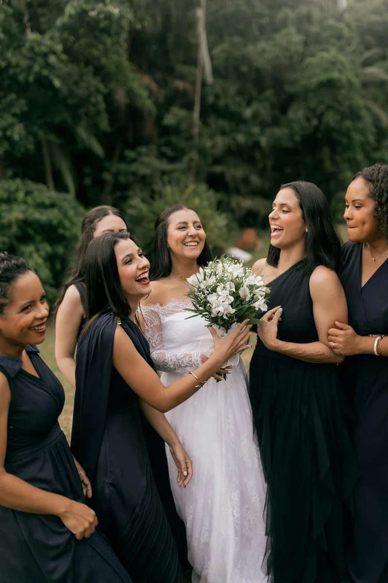 A guest capturing a celebration on their phone